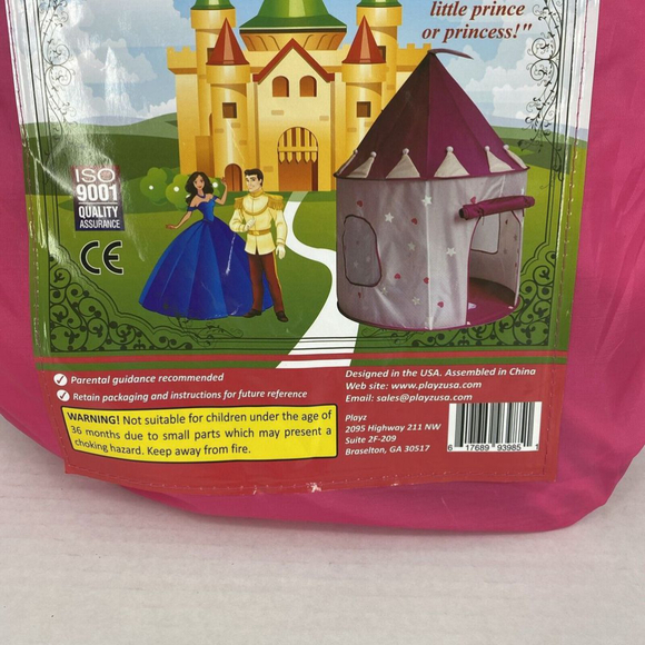 Girls Pink Majestic Princess Castle With Glow In the Dark Stars Never Assembled - Picture 4 of 8